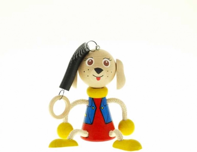 rugós kutya fa függő játék