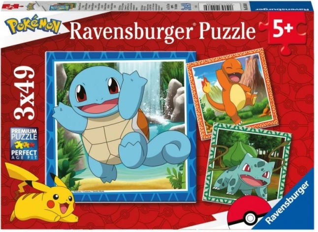 Ravensburger puzzle Pokémon 3x49 darab