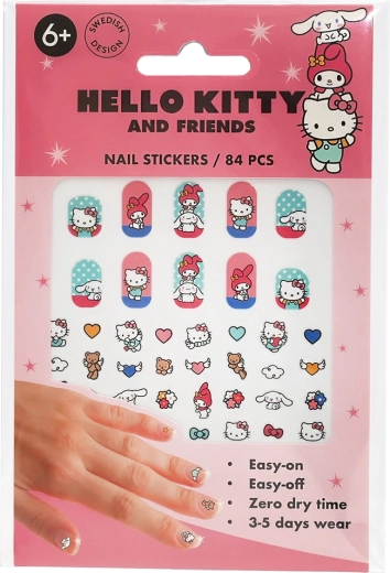 Hello Kitty gyermek körömmatricák (84 db)