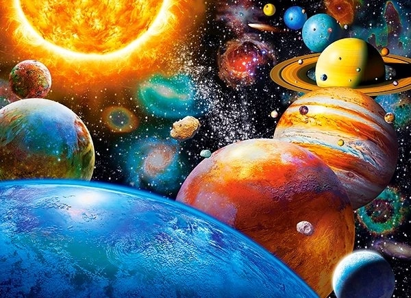 Bolygók és holdjaik puzzle 300 darabbal