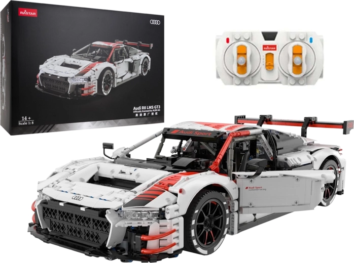 RASTAR Audi R8 LMS GT3 építőkészlet 1:8 méretarányban