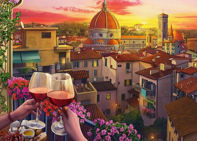Ravensburger puzzle Meghitt helyek: terasz Firenzében XXL 500 darab