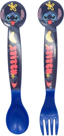 STOR gyerek evőeszköz készlet Stitch, 2 db