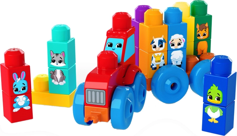 Traktor mozgó kerekekkel