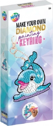 Gyémántfestés – delfin medál
