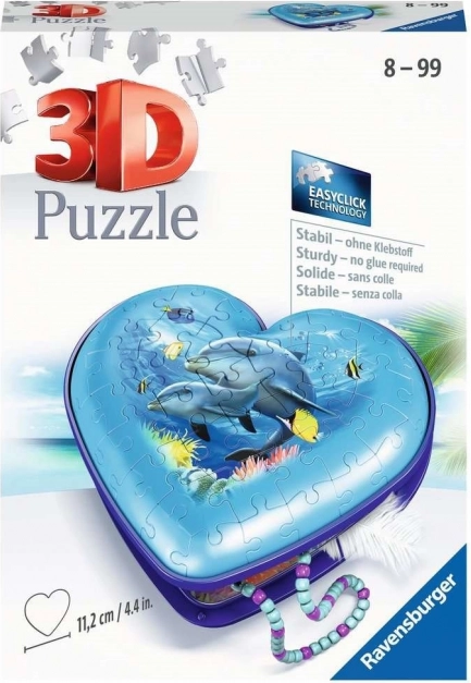 Ravensburger 3D puzzle Szív Víz alatti világ 54 darab