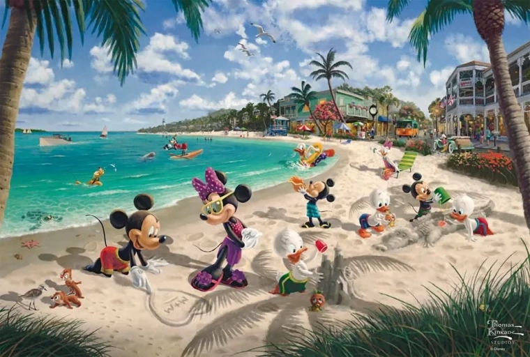 Puzzle Mickey és Minnie: Floridában 200 darab
