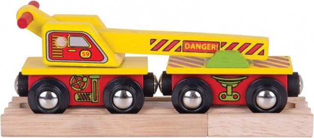 Fa tehervagon daruval BIGJIGS RAIL