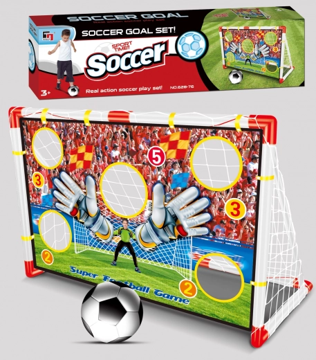 Mega futballkapu céltáblával