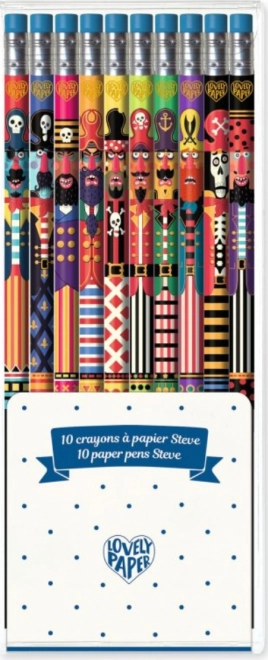 10 darabos DJECO steve radíros ceruzakészlet