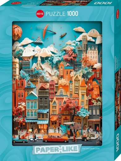 Heye Paper-Like Városközpont puzzle, 1000 darabos