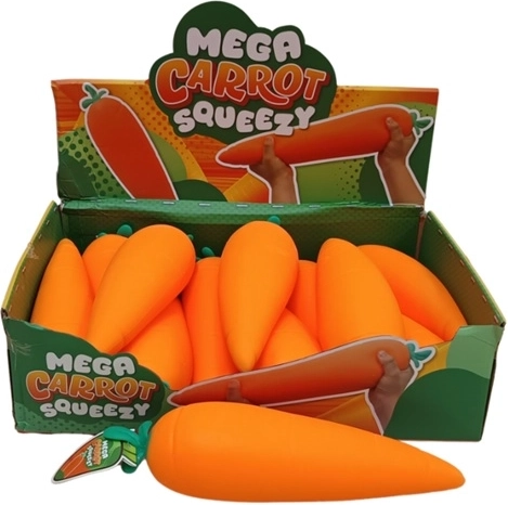 Mega squeeze nyújtható stresszoldó sárgarépa XL jumbo