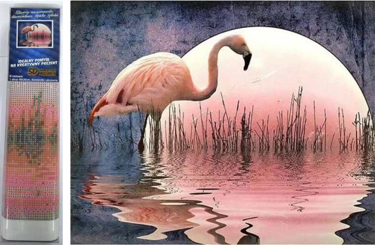 Norimpex gyémántfestés Flamingó 30x40 cm