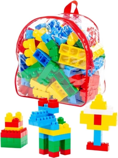 Supermix építőjáték hátizsákban