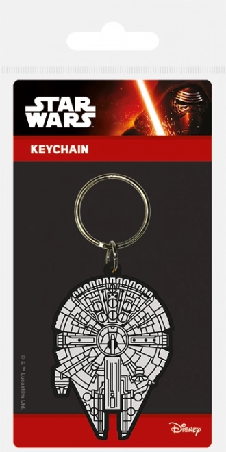 Gumi kulcstartó Star Wars Millennium Falcon