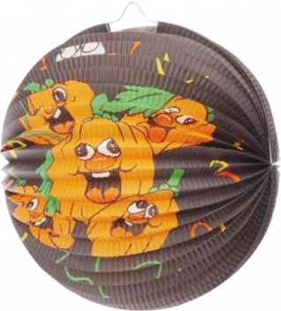 Kerek lampion 25 cm – tök
