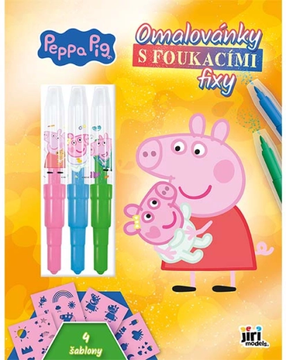 Peppa malac színezőkönyv fújós filctollakkal