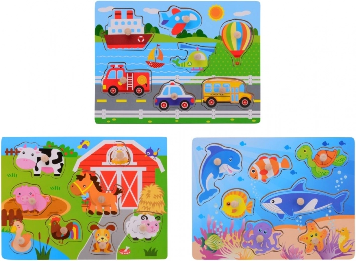 Fa kirakó fogantyúval a legkisebbeknek