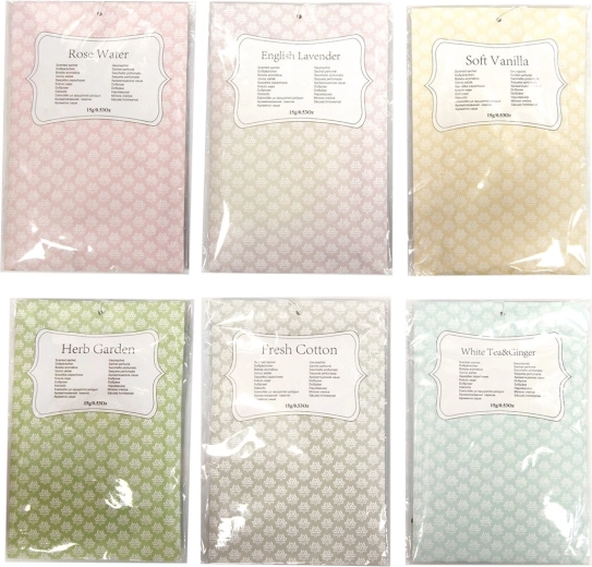 Illatos tasak 15 g (6 változat mixe) 10 × 15 cm
