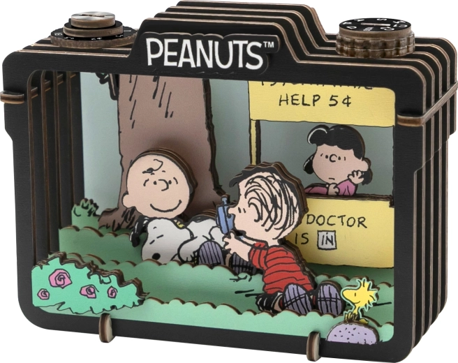 Retro fényképezőgép többrétegű mélységgel