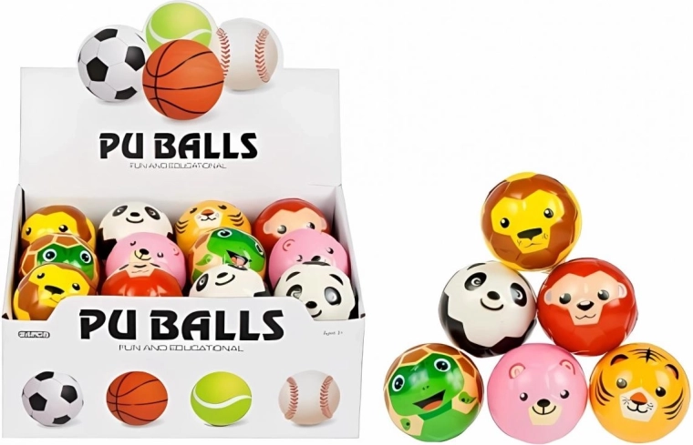 Mega Creative állatos mintás stresszlabda – 1 db