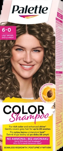Palette Color Shampoo világosbarna 6-0 50 ml