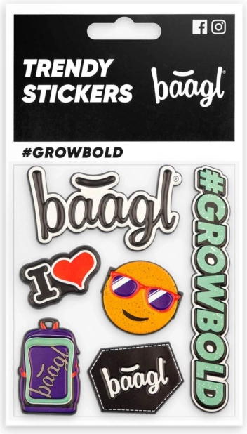 Stílusos Báagl matricák
