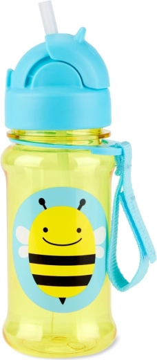 Skip Hop Zoo tritán kulacs szívószállal – méhecske, 355 ml