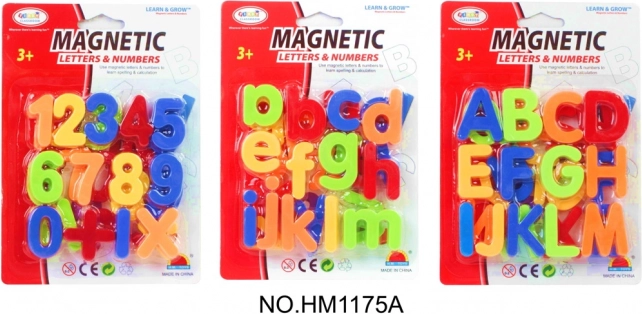 Mágneses betűk és számok