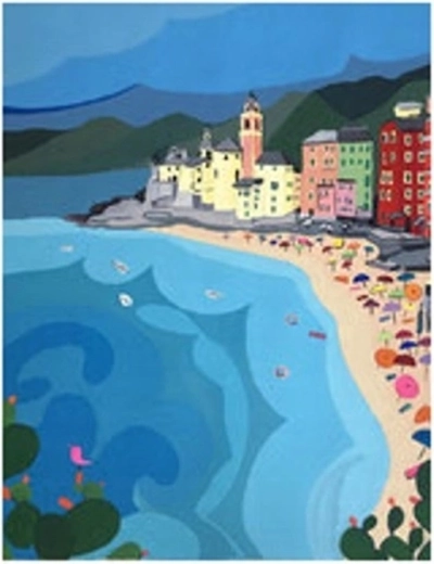 Norimpex Számfestő készlet Városi strand 40 × 50 cm