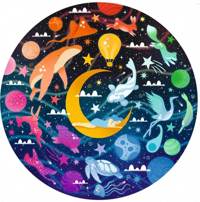 RAVENSBURGER Kerek puzzle Színek köre: Álmok 500 darab