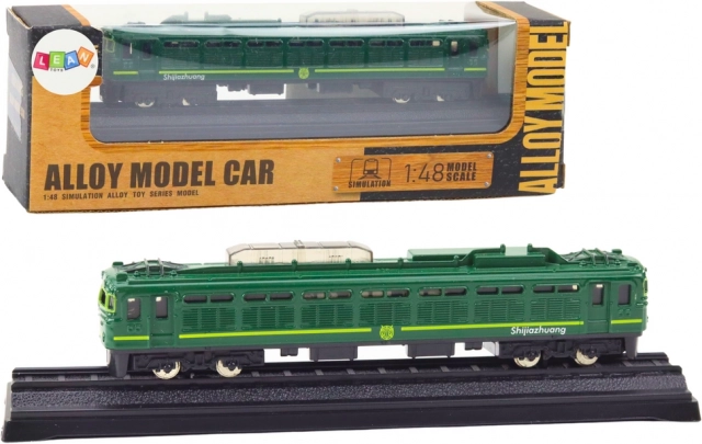 Kolekciós fém vasúti modell 1:48 zöld