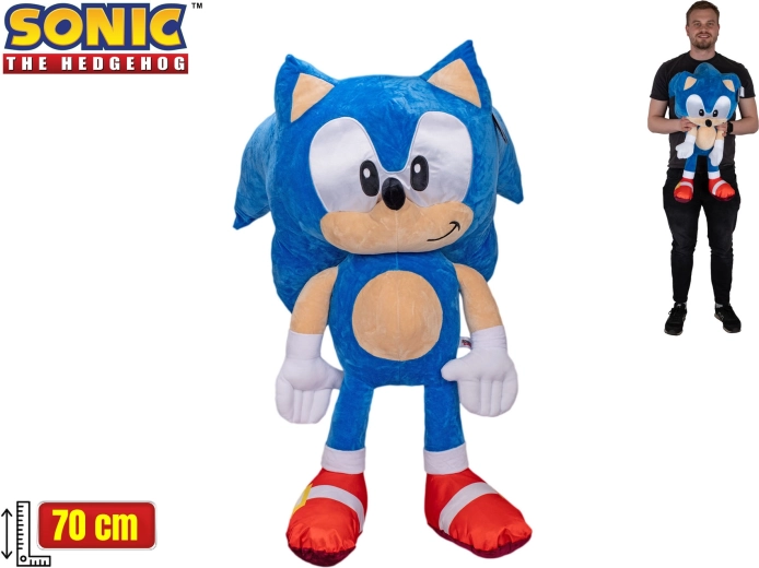 Plüss sündisznó SONIC Classic 70 cm