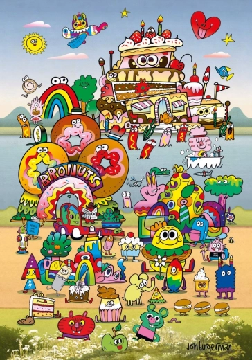 Heye kirakó kiránduláson – Jon Burgerman, 500 darab