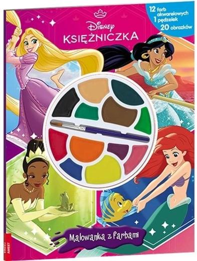 Disney Hercegnők – kifestő vízfestékkel
