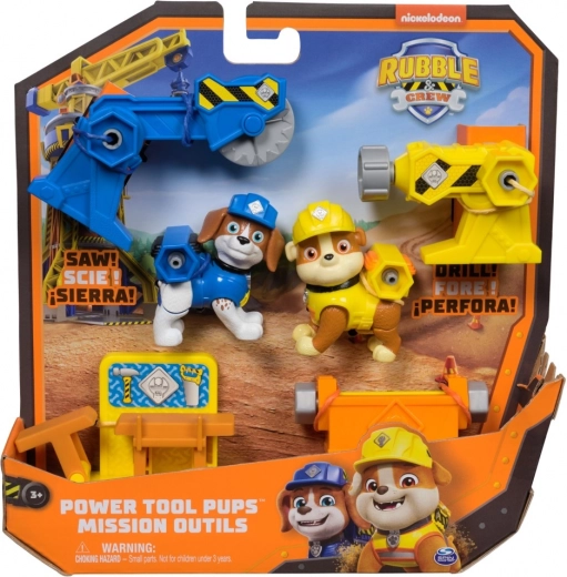 Rubble és a csapat – Power Tool Pups figura szett