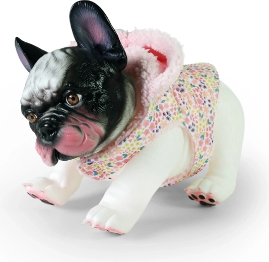 Francia bulldog ruhában – 26 cm-es vinyl kutyus figura