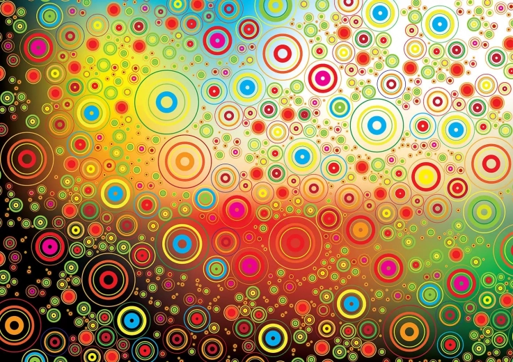 Absztrakt virágok puzzle, 1000 darab