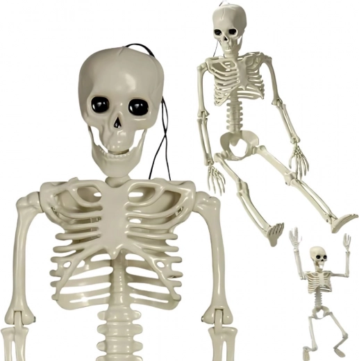 Függő műanyag csontváz 40 cm – halloweeni dekoráció