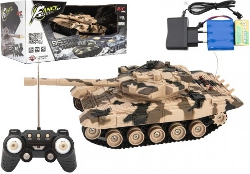 Távirányítós tank tölthető csomaggal és hanghatásokkal