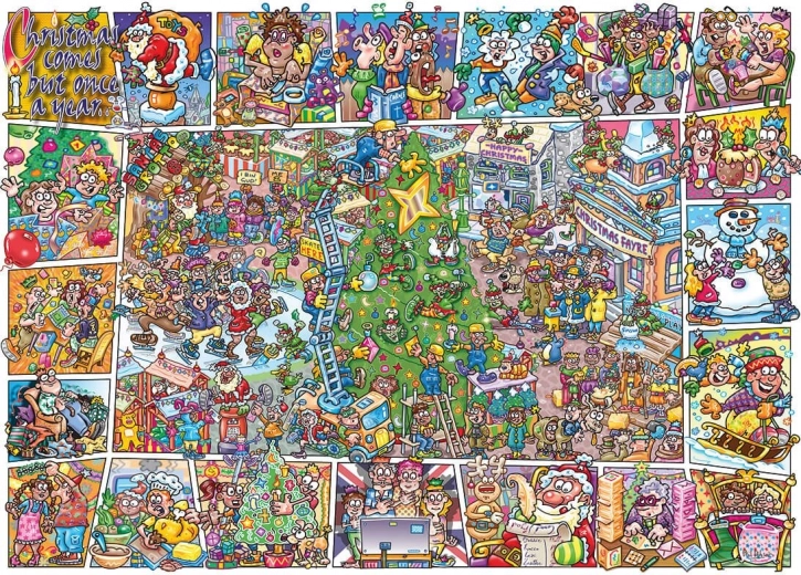 GIBSONS Jokesaws puzzle: karácsonyi viccek 1000 darab