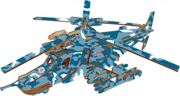 Fa 3D puzzle harci helikopter Black Shark