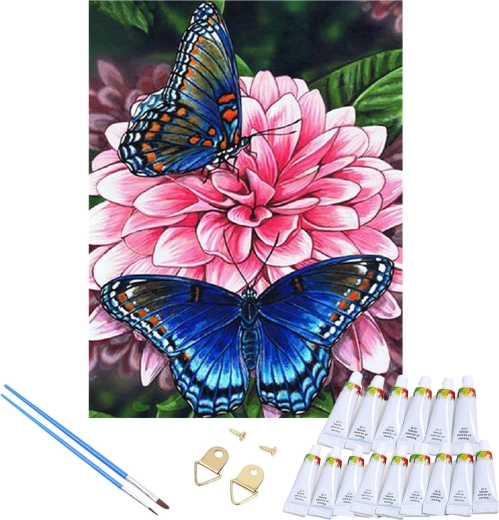 Pillangókat ábrázoló kép, azonnal akasztható