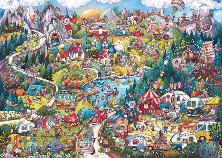 2000 darabos puzzle – Aktív hétvége RITA BERGMANTÓL (puzzle + poszter)