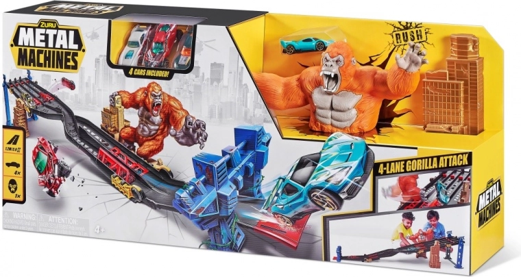 Metal Machines 4 pályás Gorilla támadása Játékvonala