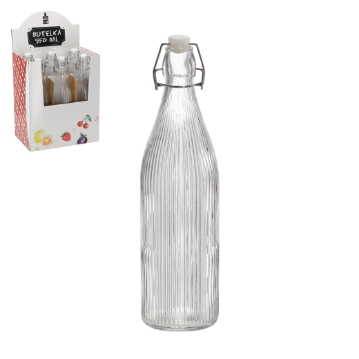 950 ml-es üvegpalack mechanikus zárral