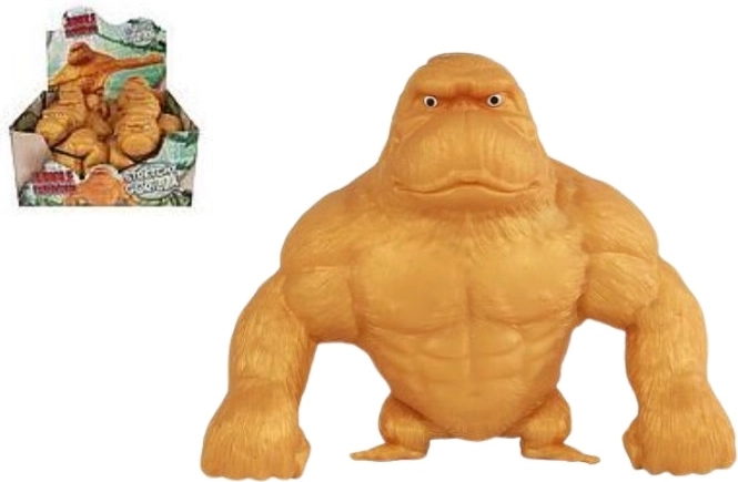 Arany szuper nyújtható gorilla figura – 6 db/doboz