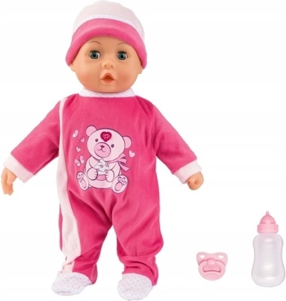 Interaktív Bayer Bobas baba első szavakkal, 38 cm