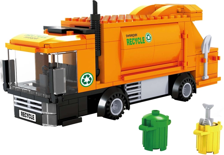 Kompatibilis BLOXO szemétszállítók építőkészlet, 209 db