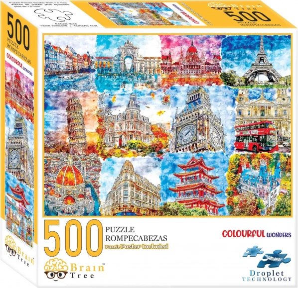 Puzzle Emlékek színekben Brain Tree 500 darabos